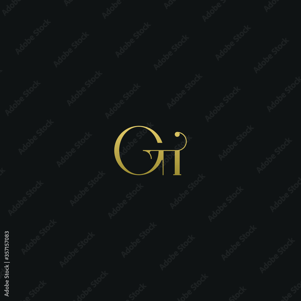 Creative modern elegant trendy unique artistic GI IG I G initial based letter icon logo. Creative modern elegant trendy unique artistic GI IG I G initial based letter icon logo.