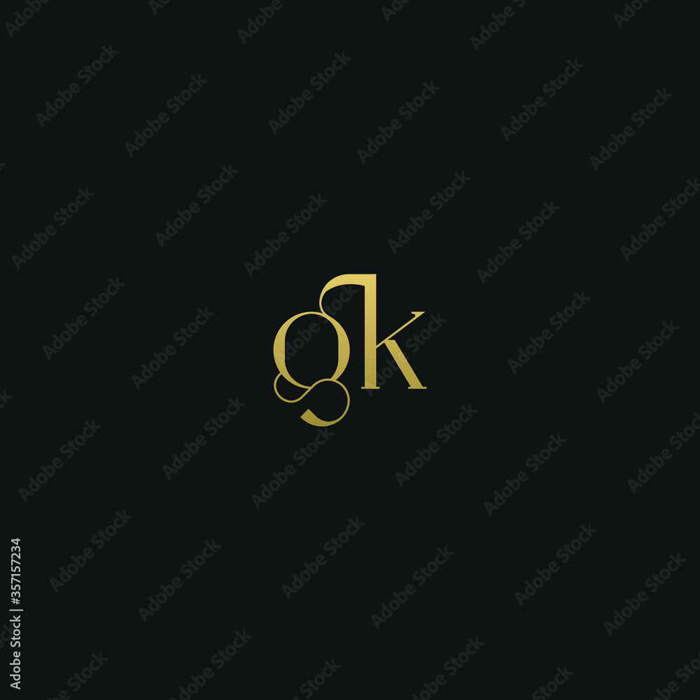 Creative modern elegant trendy unique artistic KG GK K G initial based letter icon logo. Creative modern elegant trendy unique artistic KG GK K G initial based letter icon logo.