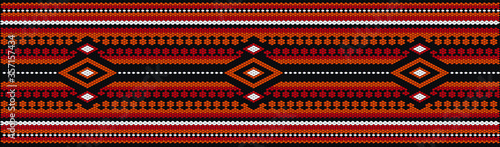  Seamless ethnic ornament for fabrics, interiors, ceramics and furniture in the style of Latin America.
