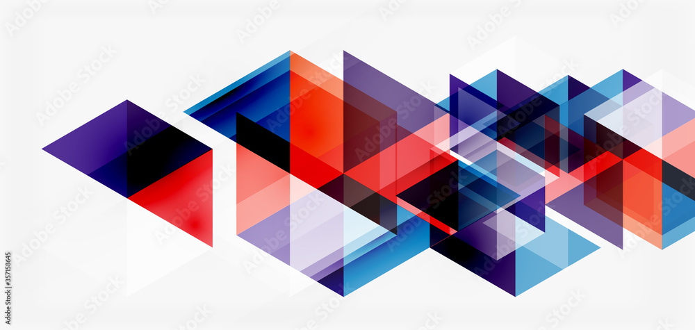 Geometric abstract background, mosaic triangle and hexagon shapes. Trendy abstract layout template for business or technology presentation, internet poster or web brochure cover, wallpaper Geometric abstract background, mosaic triangle and hexagon shapes. Trendy abstract layout template for business or technology presentation, internet poster or web brochure cover, wallpaper