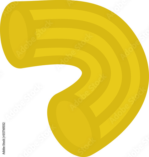 An illustration icon of Macaroni pasta