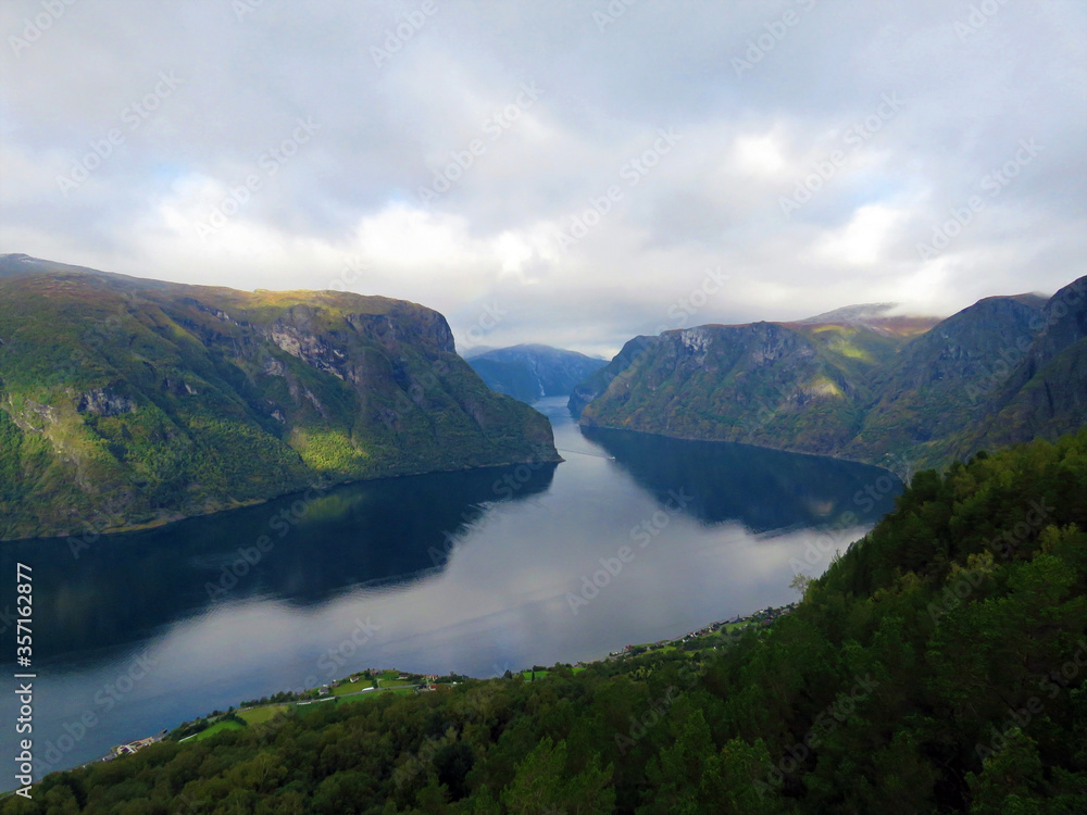 A beautiful fjord in Norway A beautiful fjord in Norway
