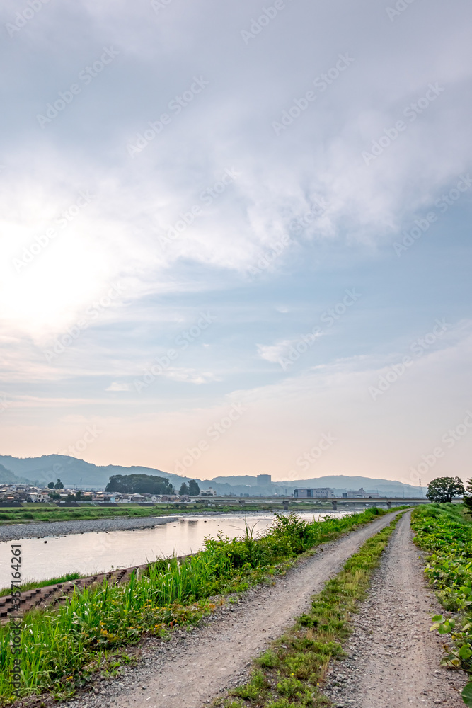 Fototapeta premium 【神奈川 松田】酒匂川沿いの風景