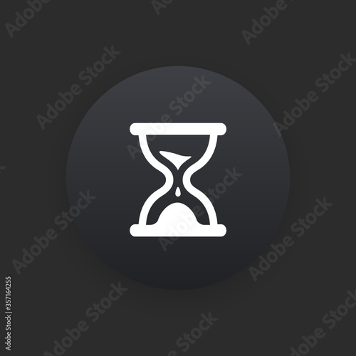 Time -  Matte Black Web Button