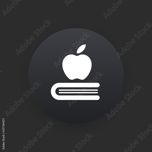School -  Matte Black Web Button