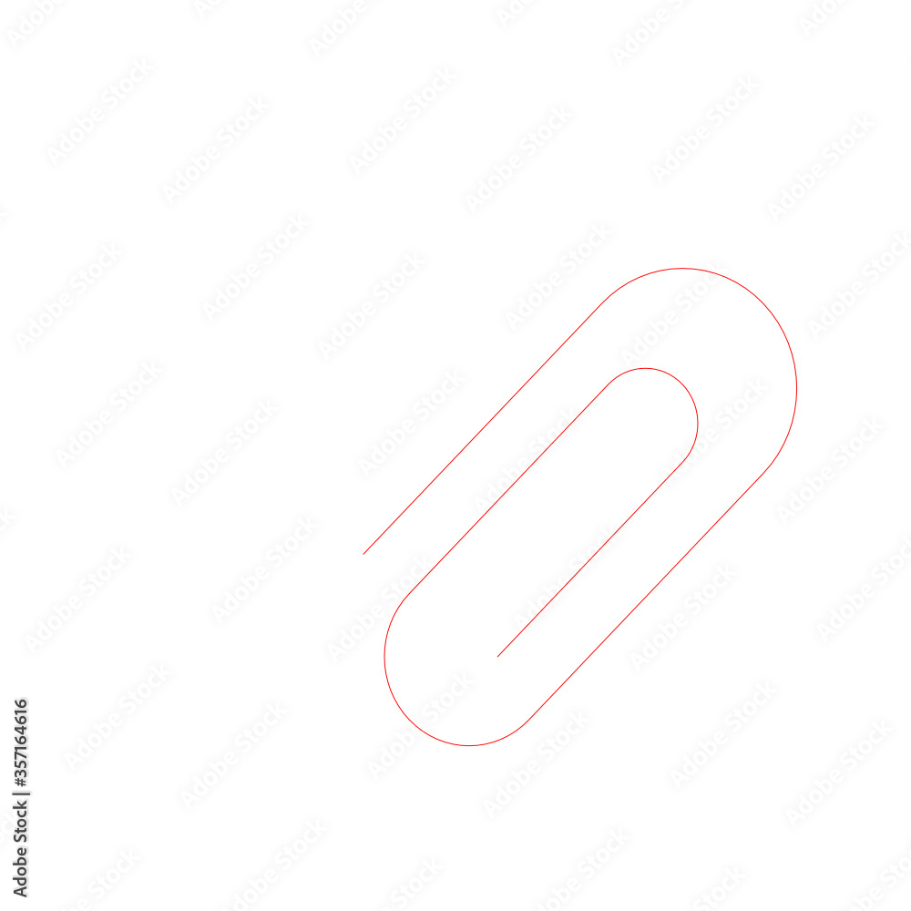 paper clip isolated on white background paper clip isolated on white background