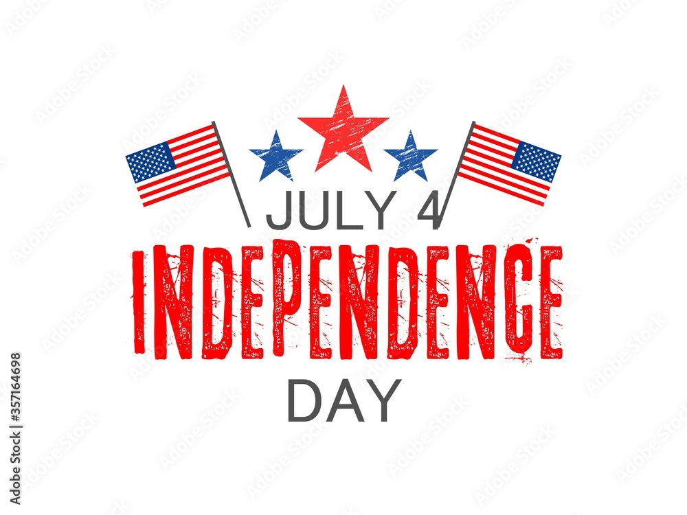 Independence day USA, vector background.