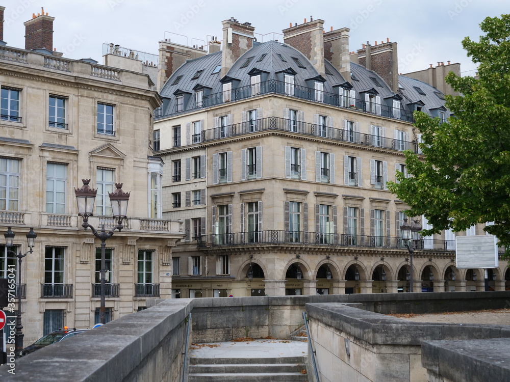 Architecture and facade in Paris.