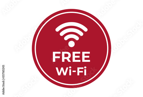 Free WiFi. Vector illustration, free wifi