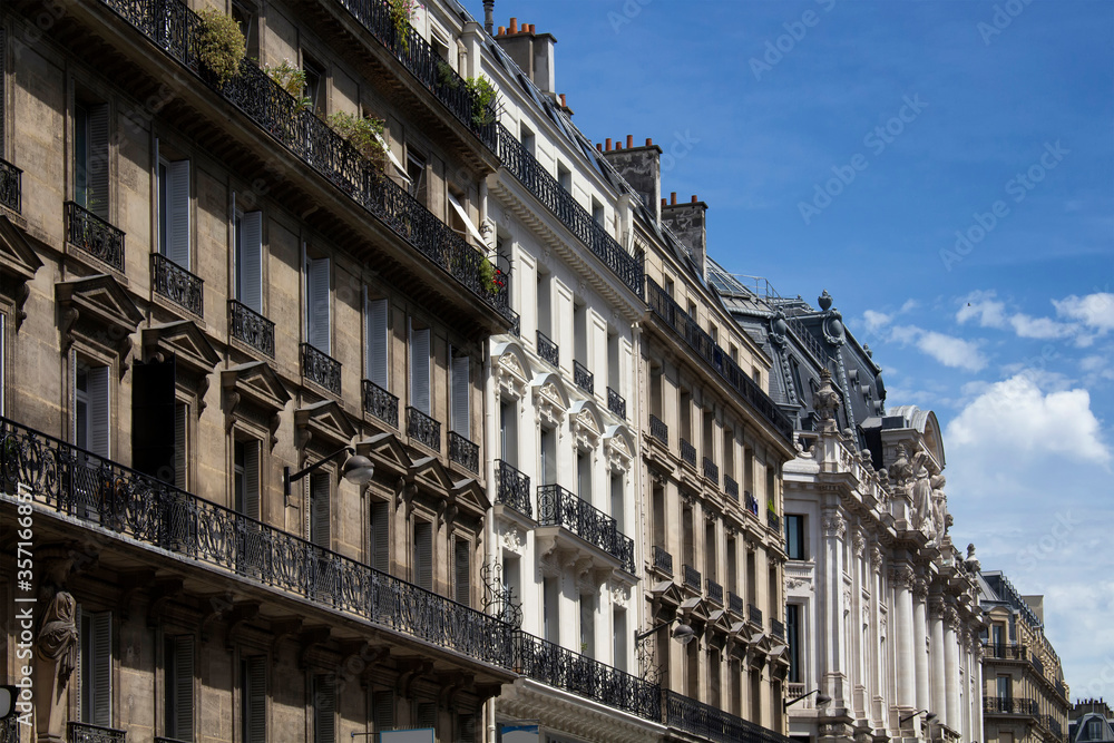 View of residential buildings in Paris