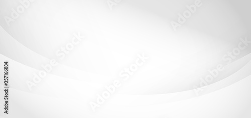 Abstract white and gray soft waves curved background. Satin texture fabric silk