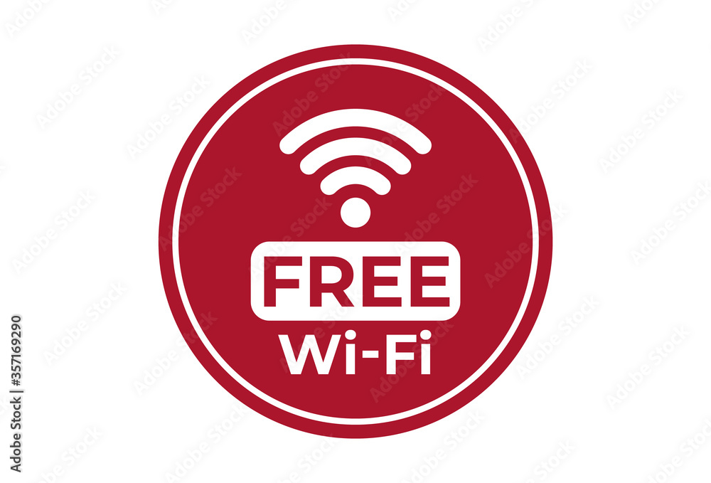 Free WiFi Icon. Info Internet Access Symbol Free WiFi Icon. Info Internet Access Symbol