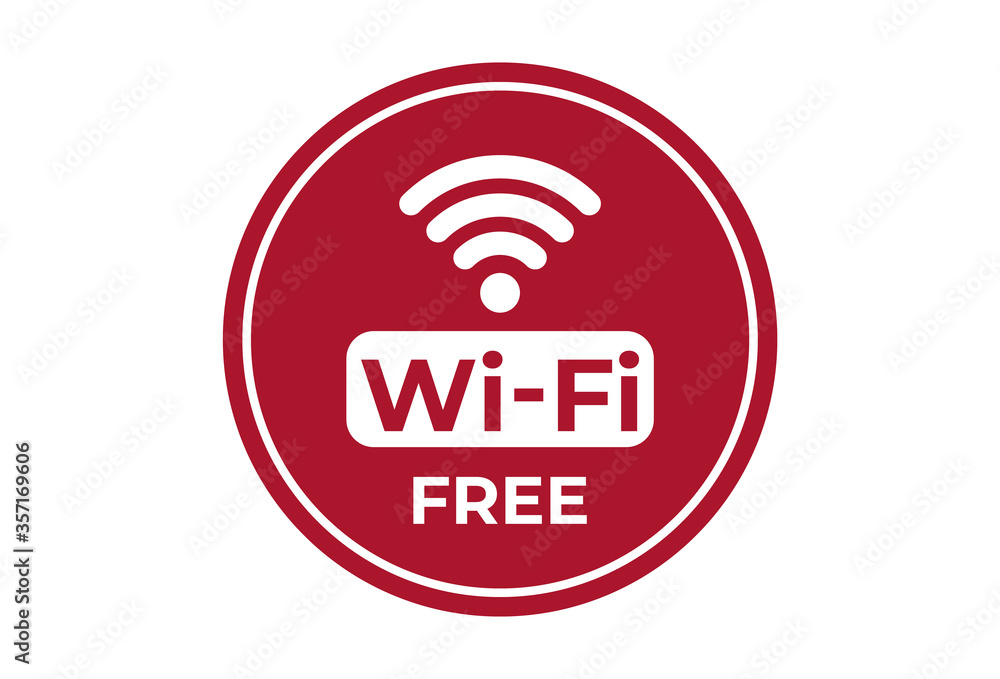 Free WiFi. Vector illustration, free wifi Free WiFi. Vector illustration, free wifi