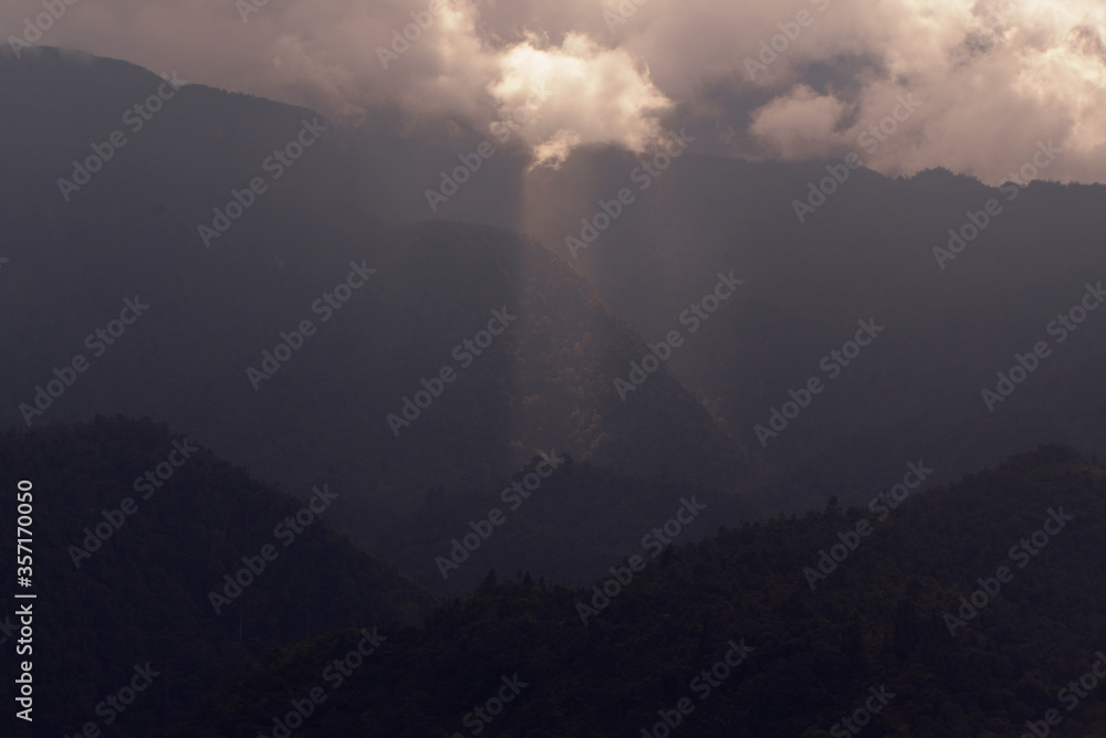Fototapeta premium storm in the mountains