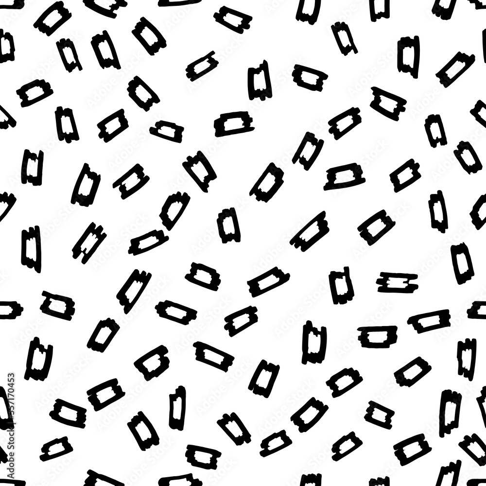 Abstract black and white background with grunge hand drawn element. Geometric seamless pattern for wallpaper, web page, textures, fabric, textile. Decorative vector illustration. Abstract black and white background with grunge hand drawn element. Geometric seamless pattern for wallpaper, web page, textures, fabric, textile. Decorative vector illustration.