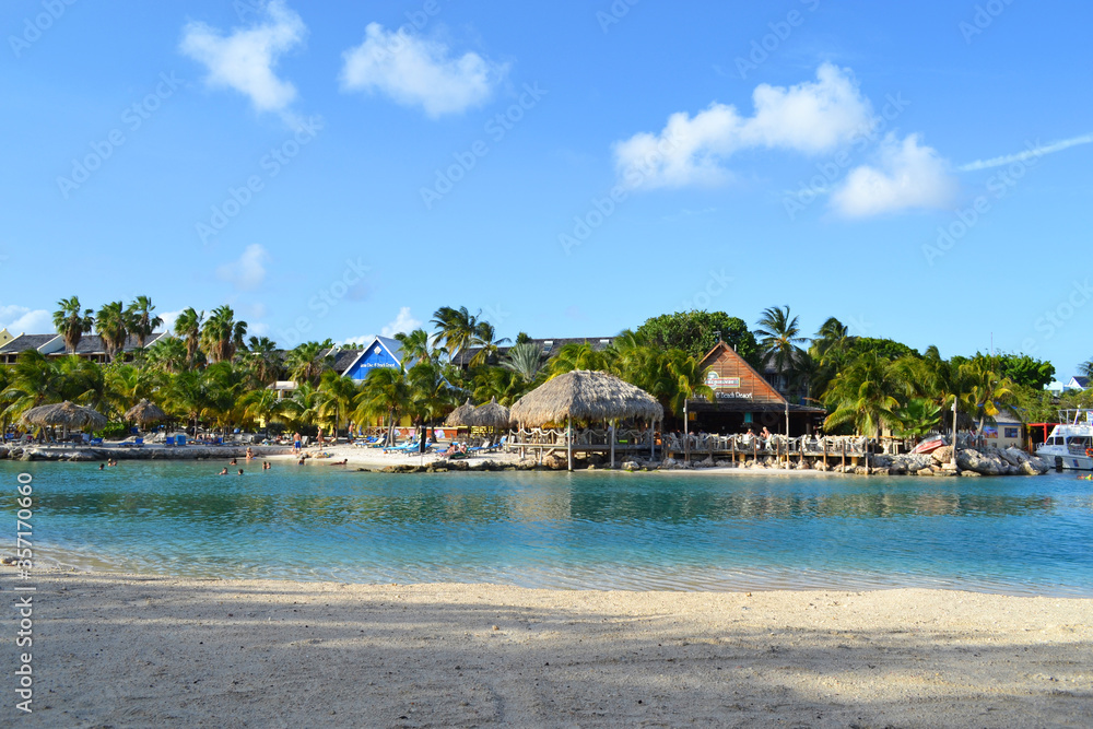 paradise island beach Curacao Caribbean Sea