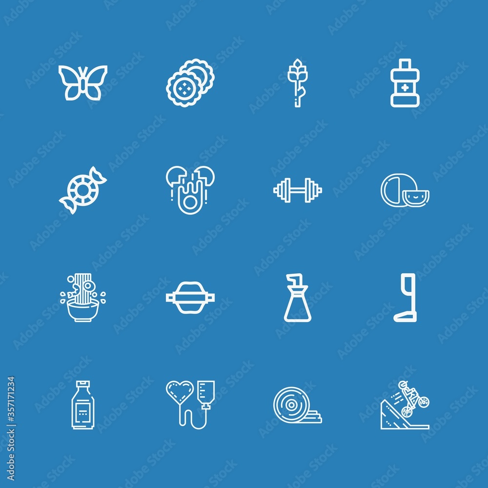 Editable 16 healthy icons for web and mobile Editable 16 healthy icons for web and mobile
