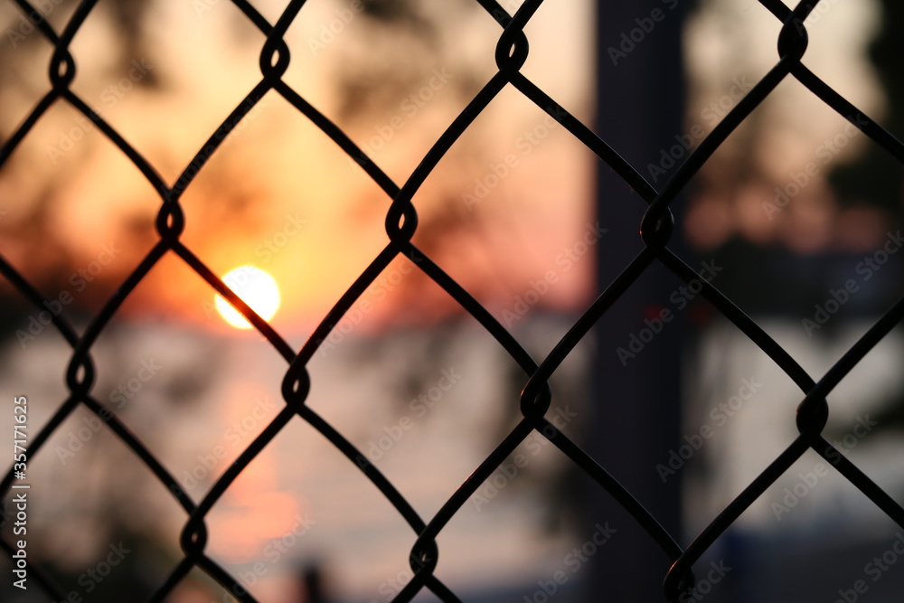 Fototapeta premium ogrodzenie