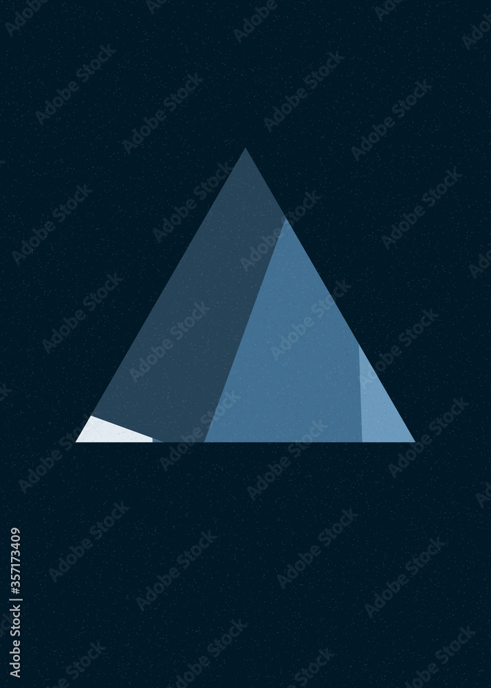 Fototapeta premium Crossing lines generativeart style colorful logo illustration