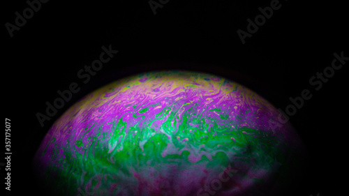 Abstract Soap Bubble Rainbow Colours