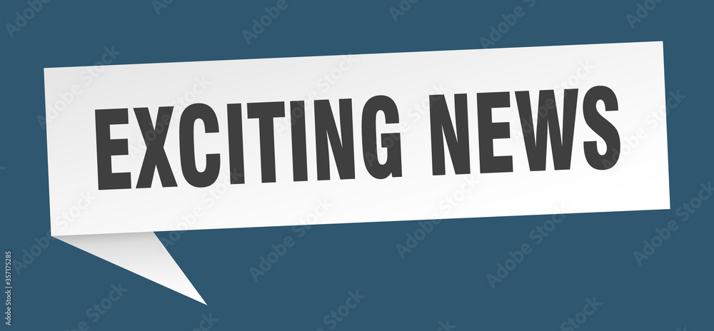 exciting news banner. exciting news speech bubble. exciting news sign