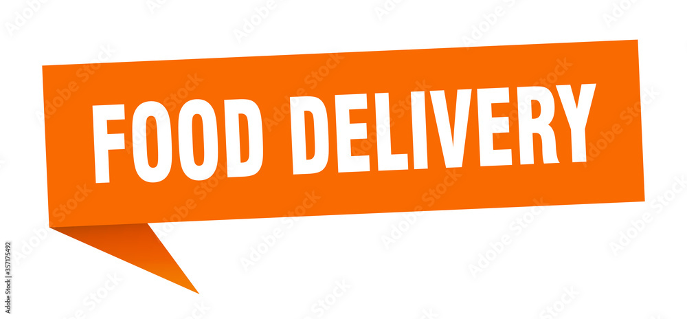 food delivery banner. food delivery speech bubble. food delivery sign food delivery banner. food delivery speech bubble. food delivery sign