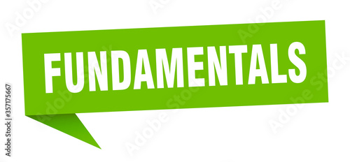 fundamentals banner. fundamentals speech bubble. fundamentals sign