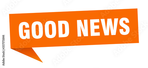 good news banner. good news speech bubble. good news sign