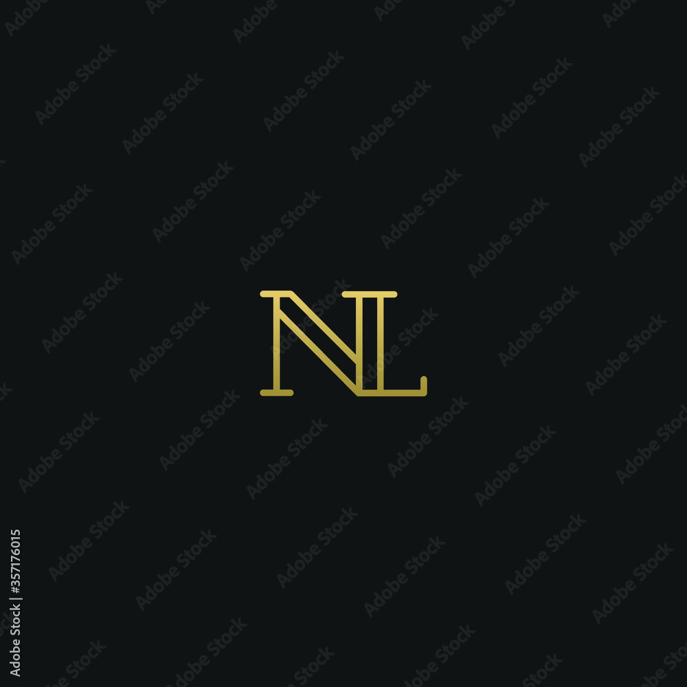 Creative modern elegant trendy unique artistic NL LN L N initial based letter icon logo. Creative modern elegant trendy unique artistic NL LN L N initial based letter icon logo.