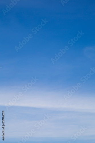 Vertical image white clouds in blue sky in clearly day. © tisomboon