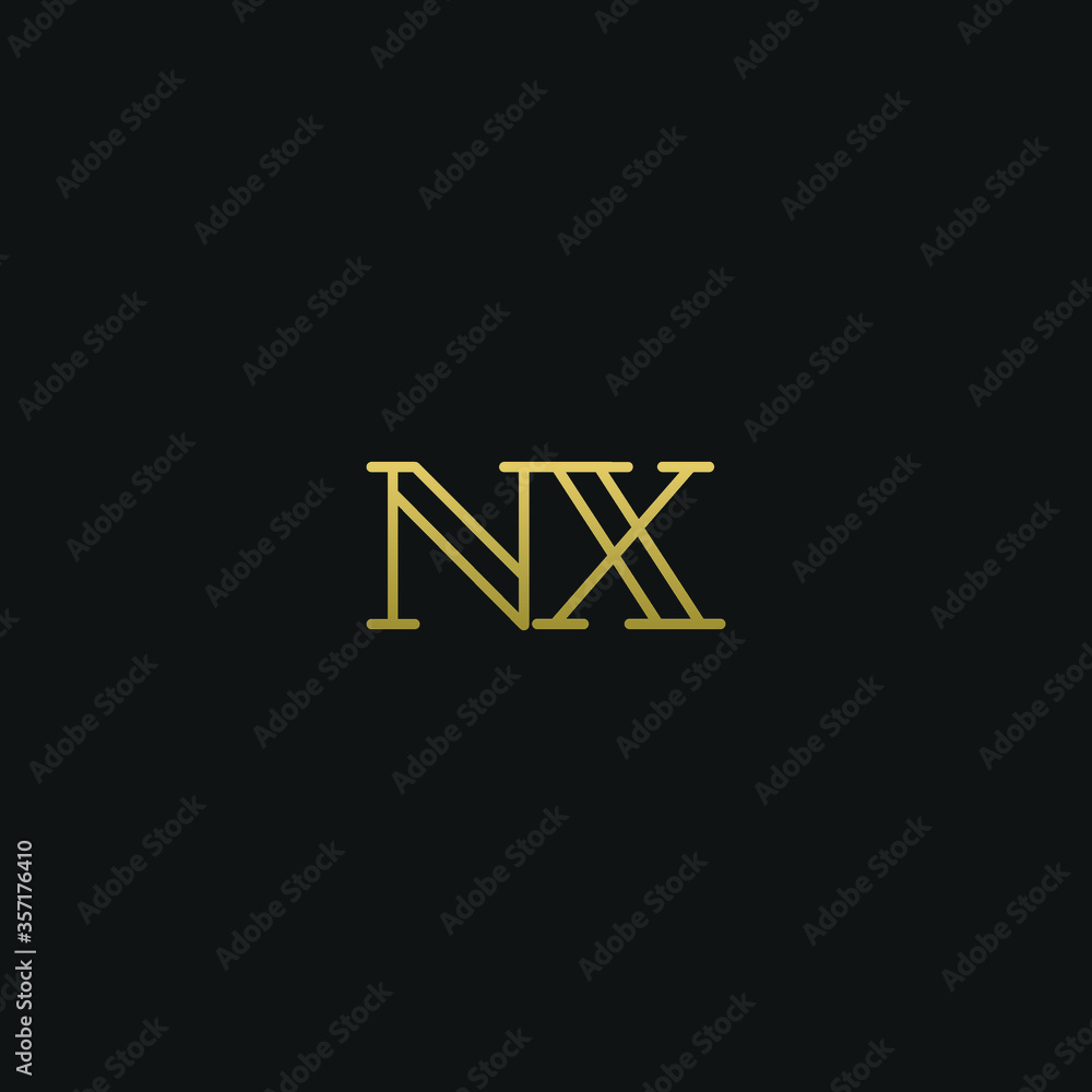 Creative modern elegant trendy unique artistic NX XN N X initial based letter icon logo. Creative modern elegant trendy unique artistic NX XN N X initial based letter icon logo.