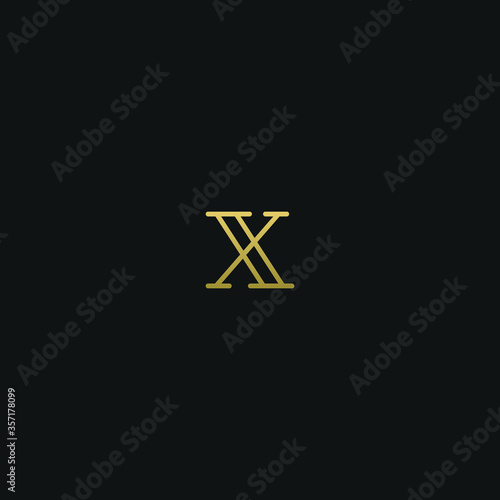 Creative modern elegant trendy unique artistic X XX initial based letter icon logo. © Brand Lee