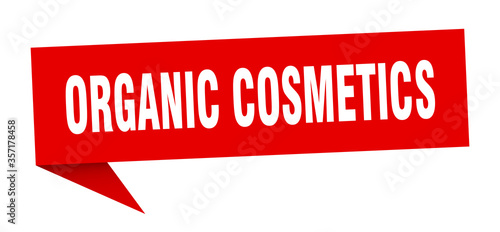 organic cosmetics banner. organic cosmetics speech bubble. organic cosmetics sign