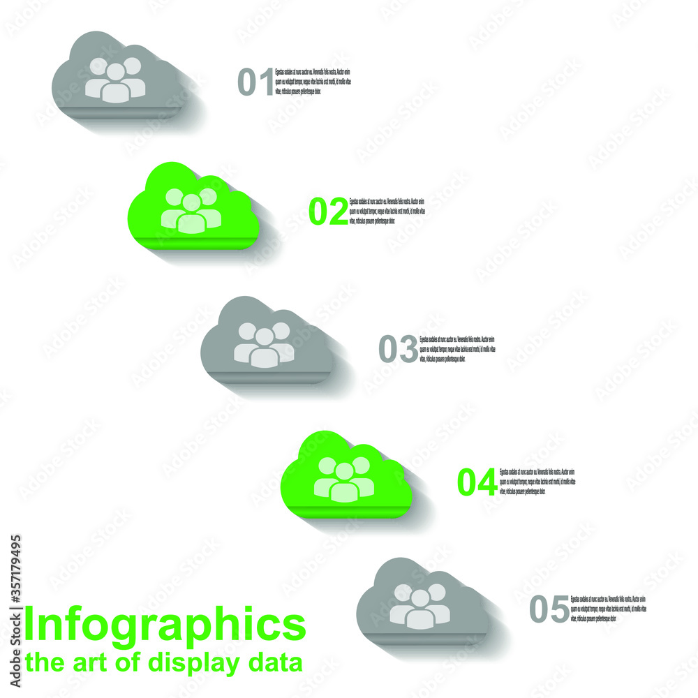 Infographic design template. Idea to display information, ranking and statistics.