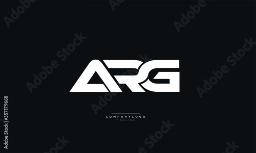 ARG Letter Logo Alphabet Design Icon Vector Symbol photo