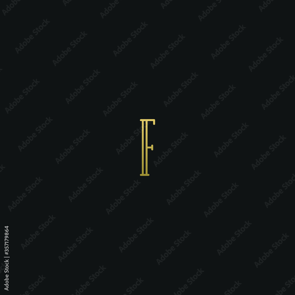 Creative modern elegant trendy unique artistic F FF initial based letter icon logo. Creative modern elegant trendy unique artistic F FF initial based letter icon logo.