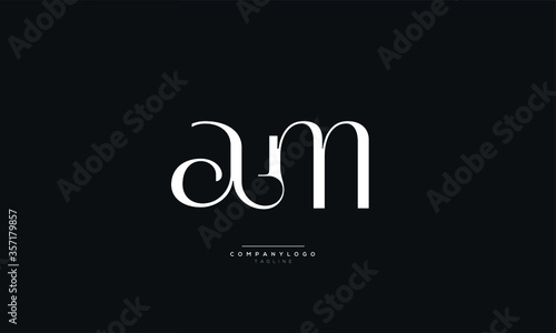 Letter am Logo Alphabet Design Icon Vector Symbol