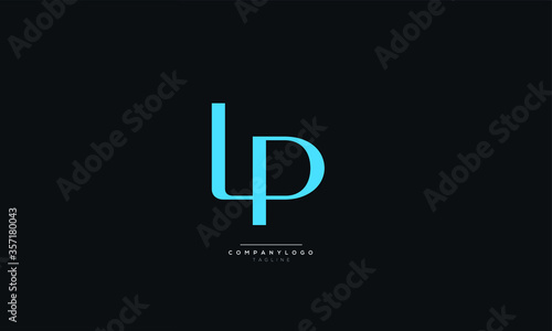 LP Letter Logo Alphabet Design Icon Vector Symbol