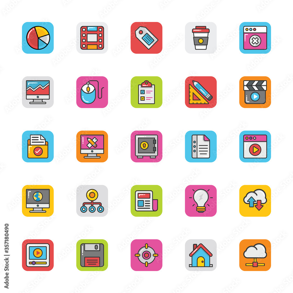 Web Design and Development Vector Icons 4 Web Design and Development Vector Icons 4