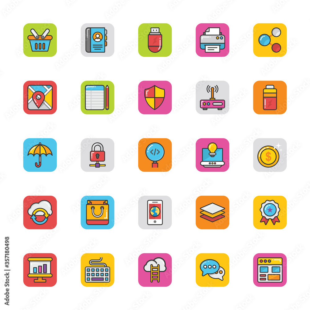 
Web Design and Development Vector Icons 3
