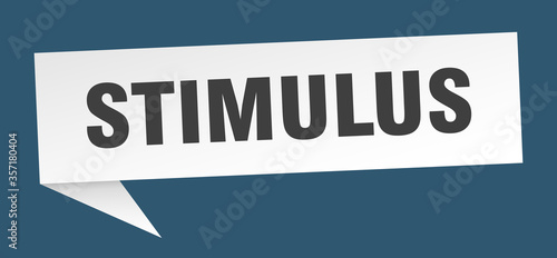 stimulus banner. stimulus speech bubble. stimulus sign