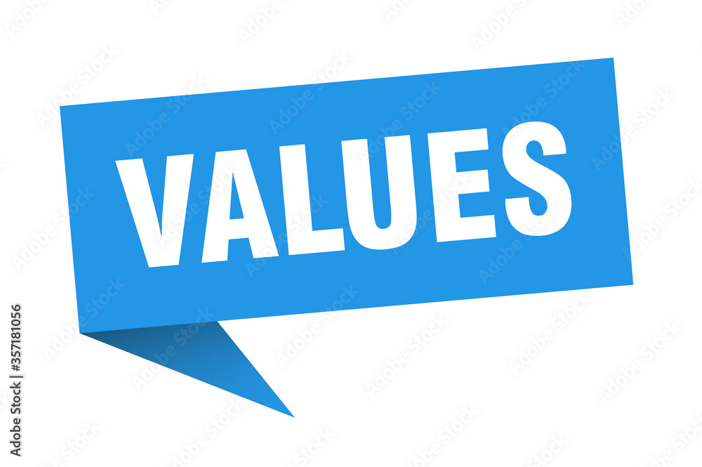 values banner. values speech bubble. values sign values banner. values speech bubble. values sign