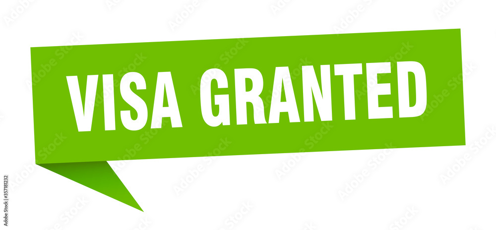 visa granted banner. visa granted speech bubble. visa granted sign visa granted banner. visa granted speech bubble. visa granted sign