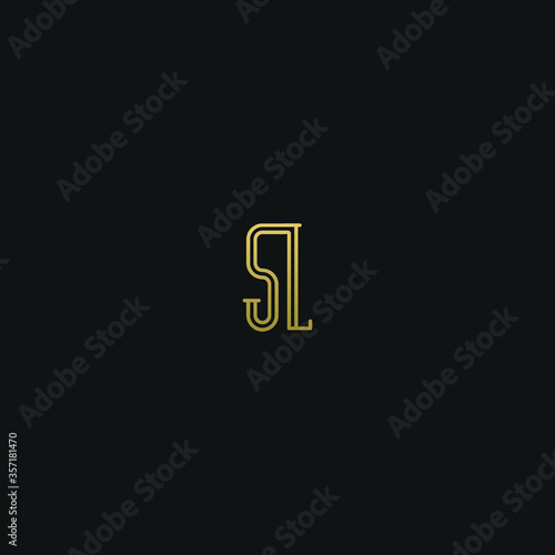 Creative modern elegant trendy unique artistic SL LS L S initial based letter icon logo.