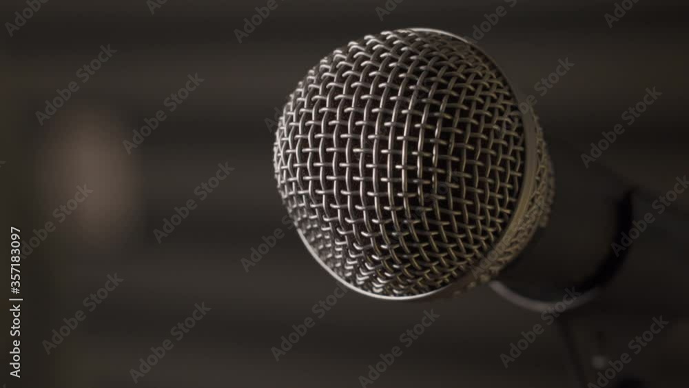 Putting microphone in a stand Putting microphone in a stand