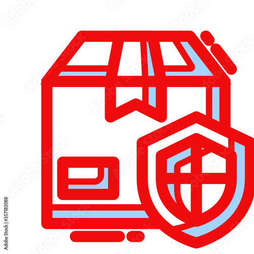 vector illustration of a red cube with dollar sign