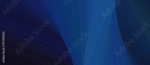 chaotic curved speed lines background or backdrop with very dark blue, dark slate blue and midnight blue colors. can be used as card background