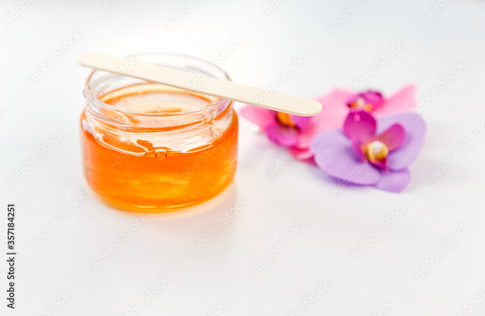 Sugar paste or honey for armpits or hair for hair removing. Depilation Sugar paste or honey for armpits or hair for hair removing. Depilation