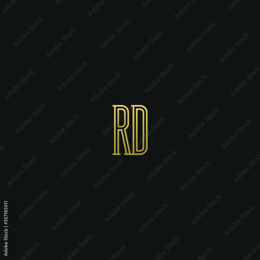Creative modern elegant trendy unique artistic RD DR R D initial based letter icon logo. Creative modern elegant trendy unique artistic RD DR R D initial based letter icon logo.