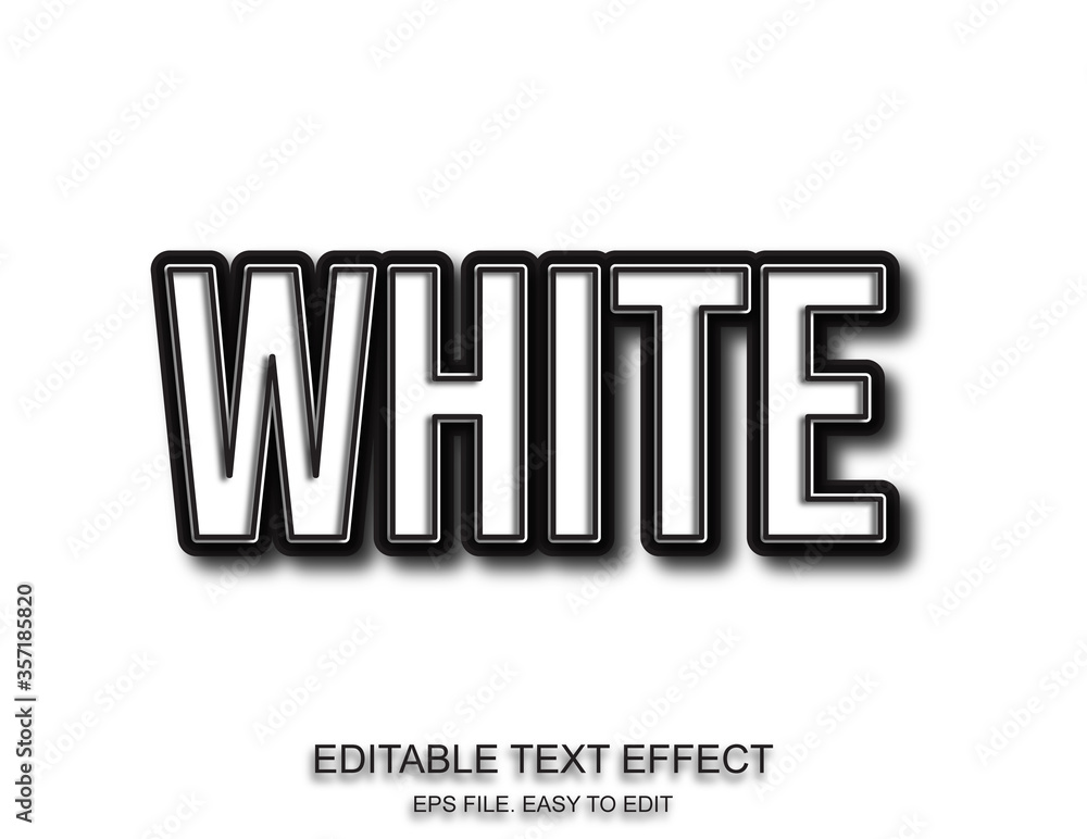 Editable text effect headline style Editable text effect headline style